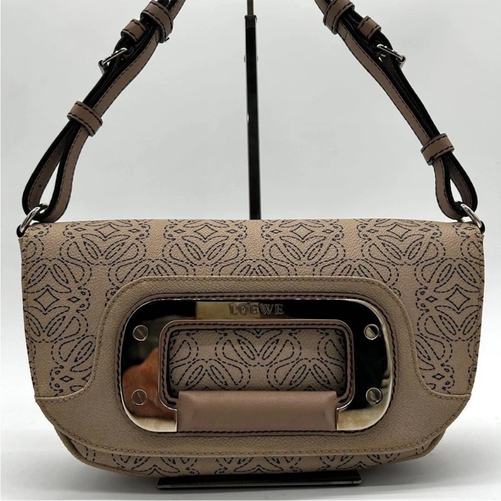 Loewe Beige Patterned Shoulder Bag - image 6